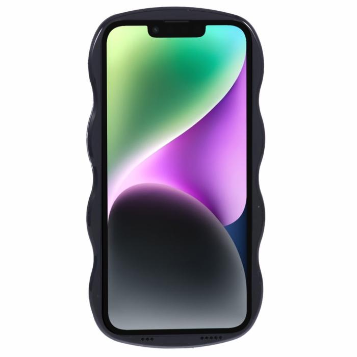 Bild 2,  iPhone 14 Mobilskal Wavy Textur Svart - Teknikhallen.se