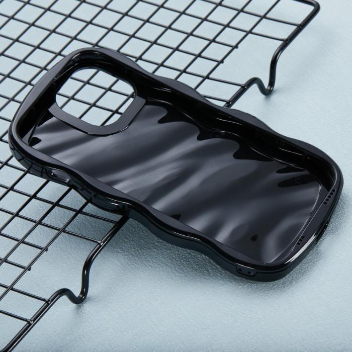 Bild 4,  iPhone 14 Mobilskal Wavy Textur Svart - Teknikhallen.se