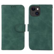  iPhone 15 Fodral Skin Touch L&auml;der Gr&ouml;n - Teknikhallen.se