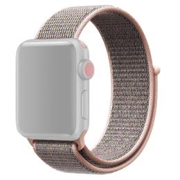  Nylon Loop Armband Justerbart Apple Watch 42/41/40/38 mm - Roséguld - Teknikhallen.se