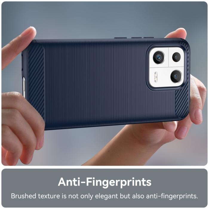 Bild 5,  Xiaomi 13 5G Skal Borstad Stål Textur Blå - Teknikhallen.se