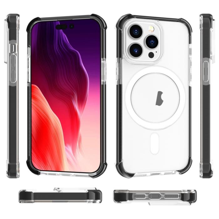Bild 2,  iPhone 15 Pro Max Skal MagSafe Shockproof Akryl Svart - Teknikhallen.se