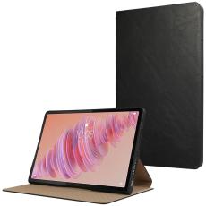  Lenovo Tab Plus Fodral L&auml;der Svart - Teknikhallen.se