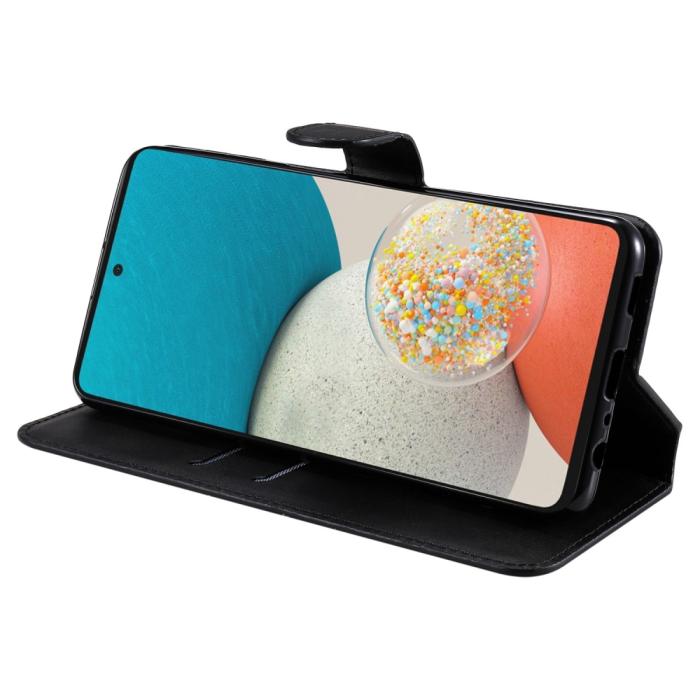 Bild 4,  Samsung Galaxy A53 5G Fodral Solid Läder Svart - Teknikhallen.se