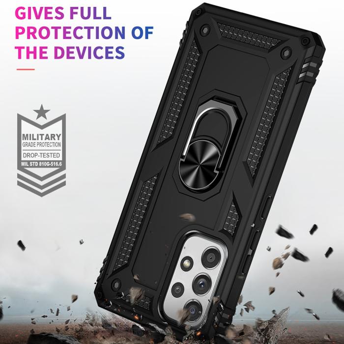 Bild 6,  Samsung Galaxy A53 5G Skal Armor Hybrid Ring Svart - Teknikhallen.se