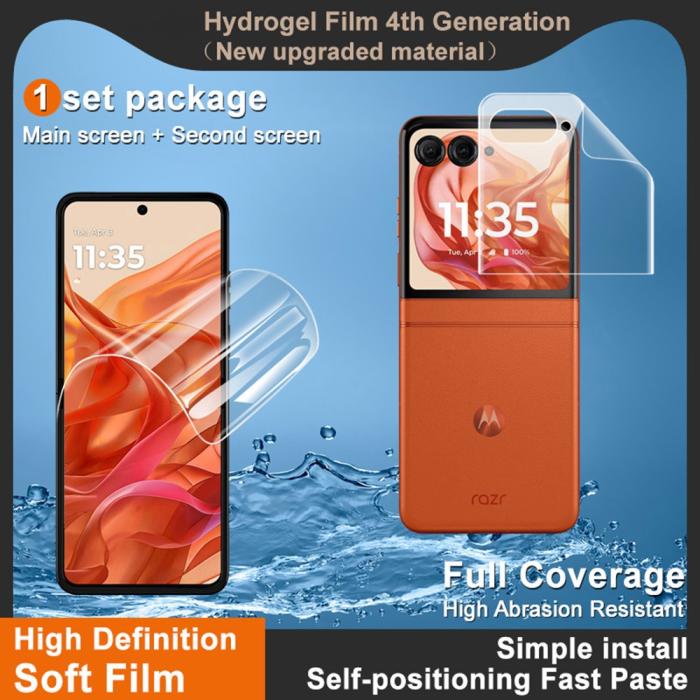Bild 3, IMAK IMAK Motorola Razr 50 60 / 5G Skärmskydd Heltäckande TPU - Teknikhallen.se
