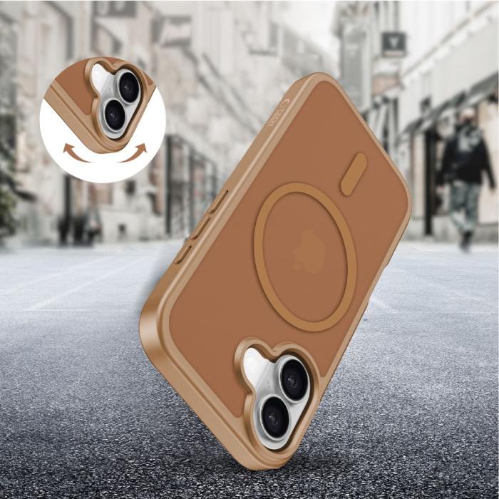 Bild 6, Tech-Protect Tech-Protect iPhone 17 Skal MagSafe BasicMag Matte Brown - Teknikhallen.se