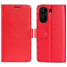  Xiaomi Redmi 13C 4G Fodral Crazy Horse L&auml;der R&ouml;d - Teknikhallen.se