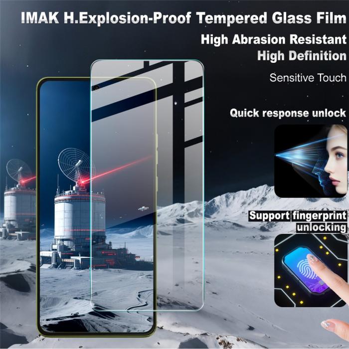 Bild 3, IMAK IMAK Motorola Moto G86 Power / G86 5G Skärmskydd Härdat Glas - Teknikhallen.se