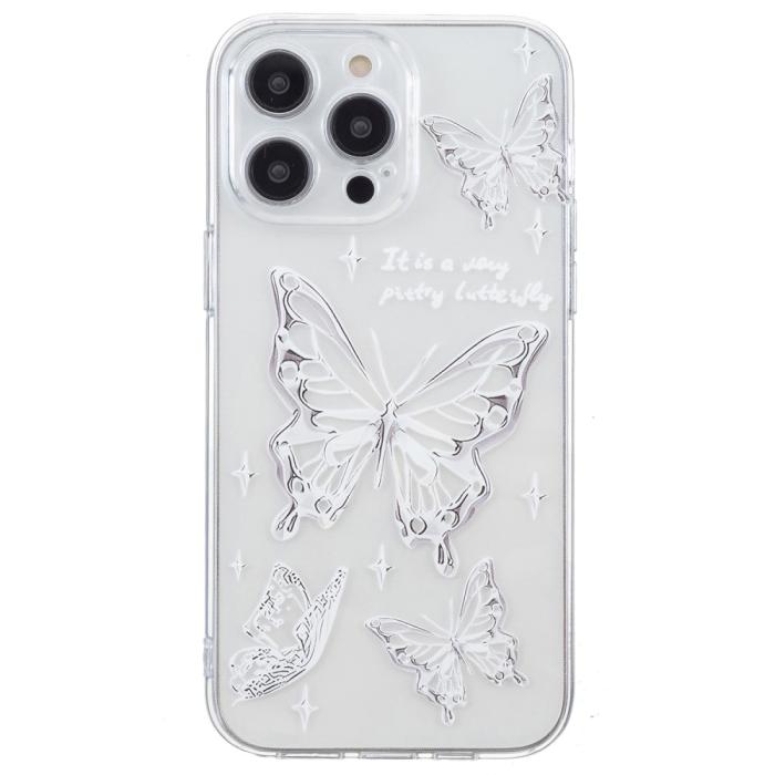 Bild 2,  iPhone 16 Pro Skal TPU Fjärilar - Teknikhallen.se