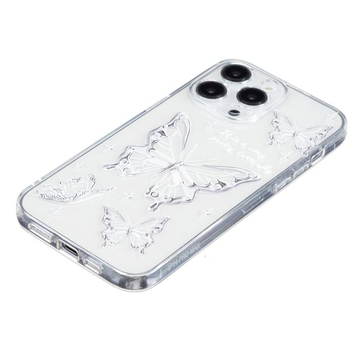 Bild 3,  iPhone 16 Pro Skal TPU Fjärilar - Teknikhallen.se