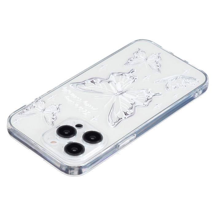 Bild 4,  iPhone 16 Pro Skal TPU Fjärilar - Teknikhallen.se