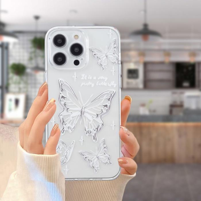 Bild 5,  iPhone 16 Pro Skal TPU Fjärilar - Teknikhallen.se