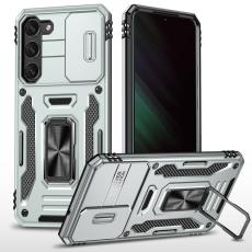  Samsung Galaxy S23 Plus Skal Ring CamShield Gr&aring; - Teknikhallen.se