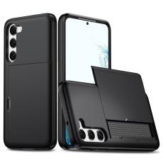  Samsung Galaxy S23 Skal Med Korth&aring;llare Svart - Teknikhallen.se