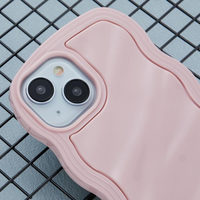 Bild 5,  iPhone 14 Mobilskal Wavy Textur Rosa - Teknikhallen.se