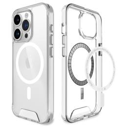  iPhone 16 Pro Max Skal MagSafe Hybrid Transparent - Teknikhallen.se