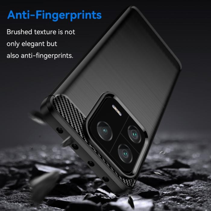 Bild 3,  Xiaomi 13 Pro 5G Skal Borstad Stål Textur Svart - Teknikhallen.se