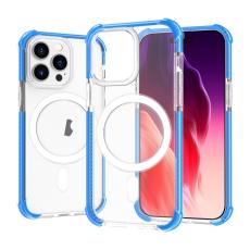  iPhone 15 Pro Max Skal MagSafe Shockproof Akryl Bl&aring; - Teknikhallen.se