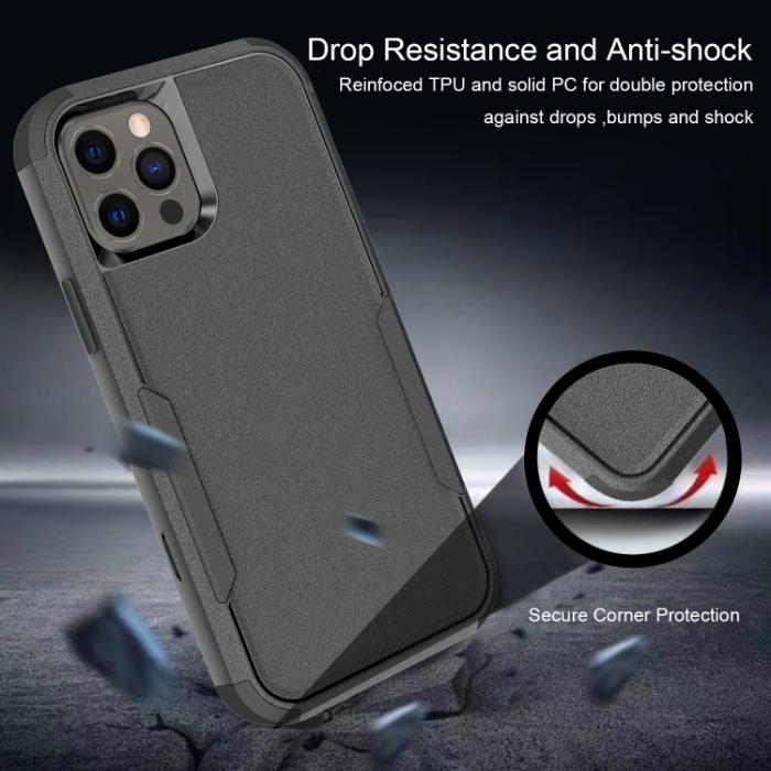 Bild 6,  iPhone 14 Pro Max Skal Shockproof Hybrid Svart - Teknikhallen.se
