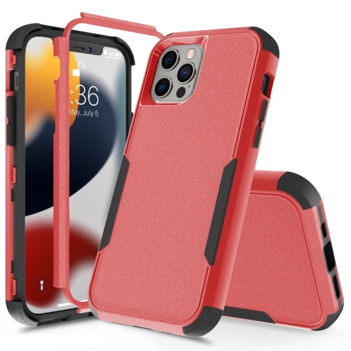 Bild 2,  iPhone 14 Pro Max Skal Shockproof Hybrid Röd/Svart - Teknikhallen.se