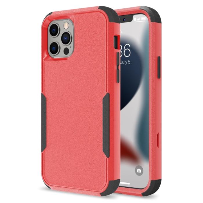 Bild 3,  iPhone 14 Pro Max Skal Shockproof Hybrid Röd/Svart - Teknikhallen.se