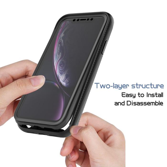 Bild 2,  iPhone XR Skal 360 Hybrid Defense Svart - Teknikhallen.se