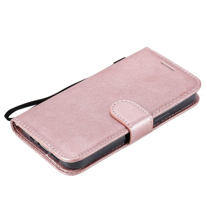 Bild 5,  iPhone 12 Mini - Plånboksfodral - Roséguld - Teknikhallen.se