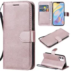  iPhone 12 Mini - Pl&aring;nboksfodral - Ros&eacute;guld - Teknikhallen.se