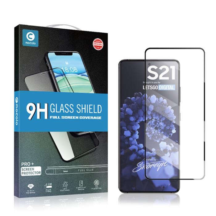 Bild 4, MOCOLO Samsung Galaxy S21 - MOCOLO Heltäckande Skärmskydd I Härdat Glas - Teknikhallen.se