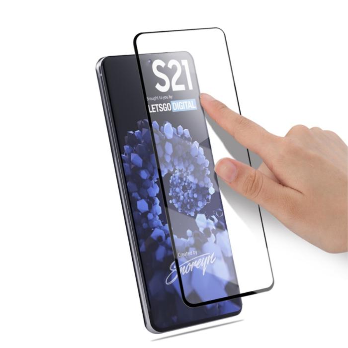 Bild 5, AMORUS Samsung Galaxy S21 - AMORUS Heltäckande Skärmskydd I Härdat Glas - Teknikhallen.se