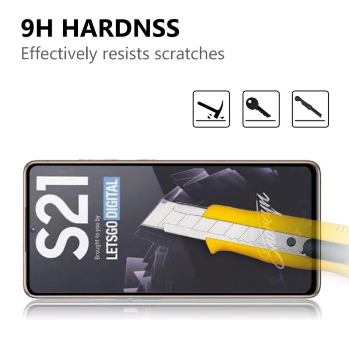 Bild 3,  Samsung Galaxy S21 - Premium Heltäckande Skärmskydd I Härdat Glas - Teknikhallen.se