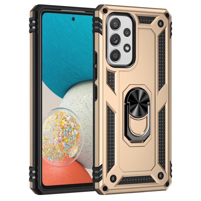 Bild 2,  Samsung Galaxy A53 5G Skal Armor Hybrid Ring Guld - Teknikhallen.se
