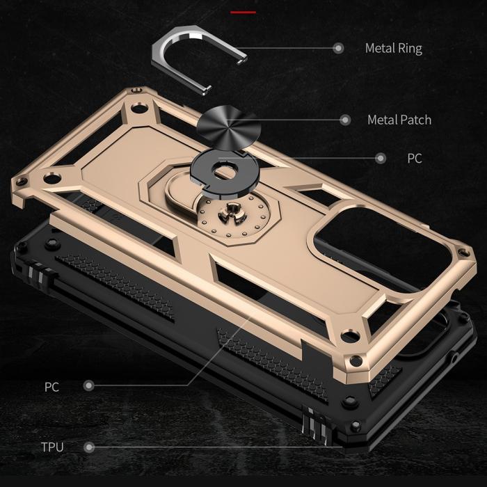 Bild 4,  Samsung Galaxy A53 5G Skal Armor Hybrid Ring Guld - Teknikhallen.se