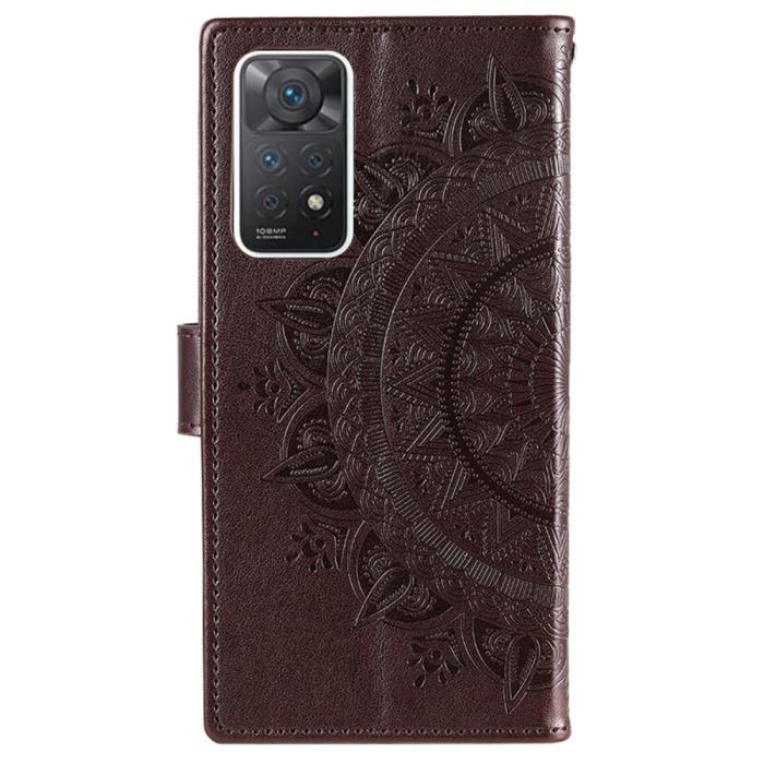 Bild 3,  Xiaomi Redmi Note 11 Pro 5G Fodral Mandala Läder Brun - Teknikhallen.se