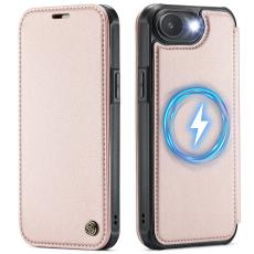 CASEME CASEME iPhone 16e/17e Skal RFID Pl&aring;nbok Ros&eacute;guld - Teknikhallen.se