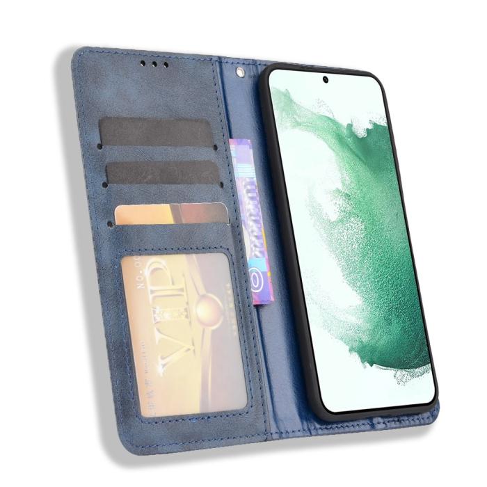 Bild 4,  Samsung Galaxy S22 Plus Fodral Flip Vintage Blå - Teknikhallen.se