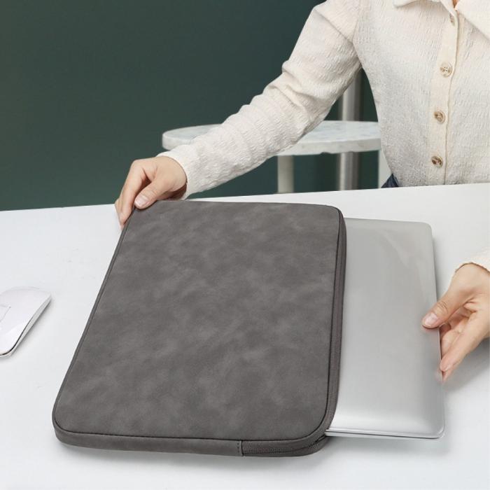 Bild 6,  Läder Laptop Sleeve Med Mjukt Foder 13.3