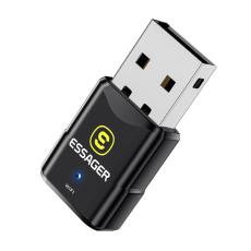 ESSAGER ESSAGER USB WiFi N&auml;tverksadapter Svart - Teknikhallen.se