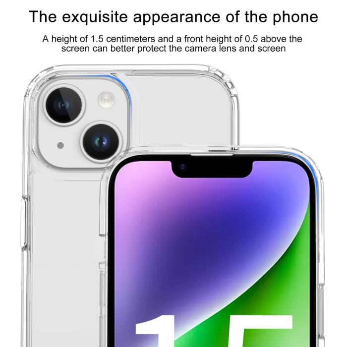 Bild 6, LEEU DESIGN LEEU DESIGN iPhone 15 Skal Akryl/TPU Transparent - Teknikhallen.se