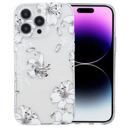  iPhone 16 Pro Skal TPU Vita Blommor - Teknikhallen.se