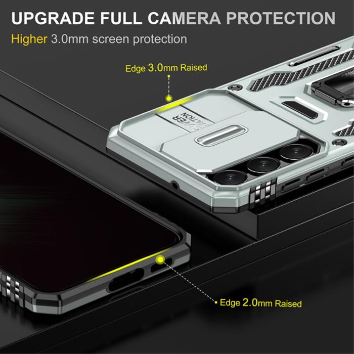 Bild 3,  Samsung Galaxy S23 Plus Skal Ring CamShield Grå - Teknikhallen.se