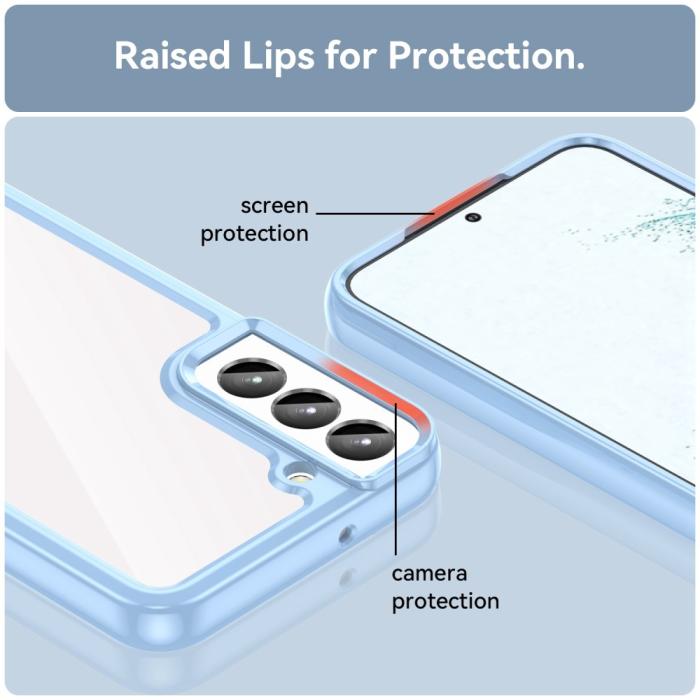 Bild 6,  Samsung Galaxy S23 Skal Akryl/TPU Blå - Teknikhallen.se