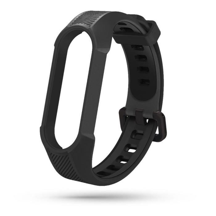 Bild 3, Tech-Protect Tech-Protect Xiaomi Mi Smart Band 5 / 6 / 7 Armband Armor Svart - Teknikhallen.se