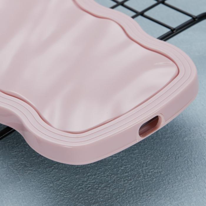 Bild 6,  iPhone 14 Mobilskal Wavy Textur Rosa - Teknikhallen.se