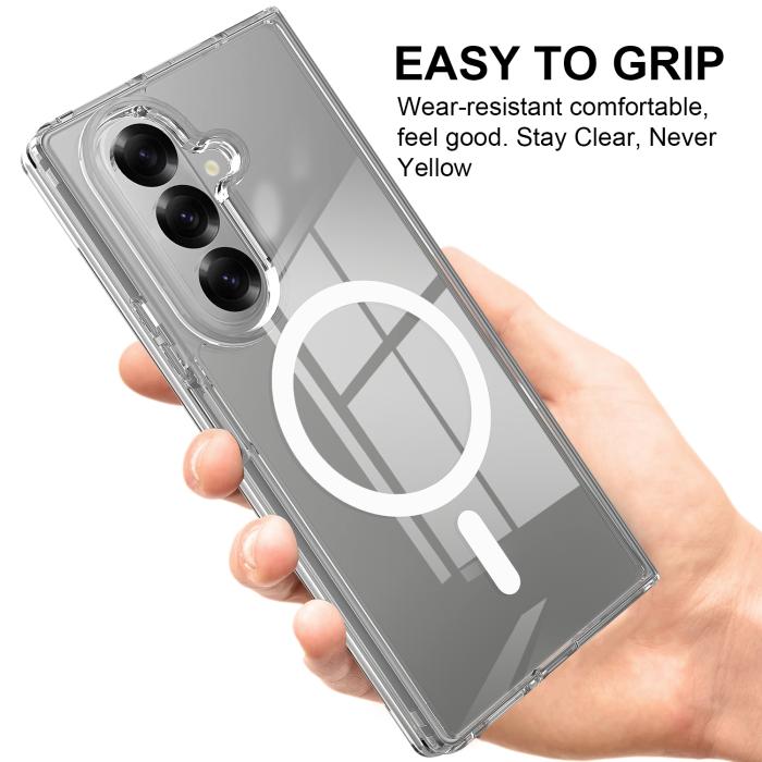 Bild 3,  Samsung Galaxy Z Fold 7 Skal MagSafe Hybrid Transparent - Teknikhallen.se