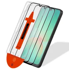  [2-PACK] Samsung A15 Sk&auml;rmskydd I H&auml;rdat Glas - Med Monteringsram - Teknikhallen.se