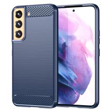  Samsung Galaxy S22 Plus Skal Borstad St&aring;l Textur Bl&aring; - Teknikhallen.se
