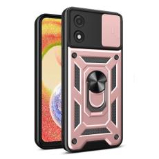  Motorola Moto E13 Skal CamShield Ring Ros&eacute;guld - Teknikhallen.se
