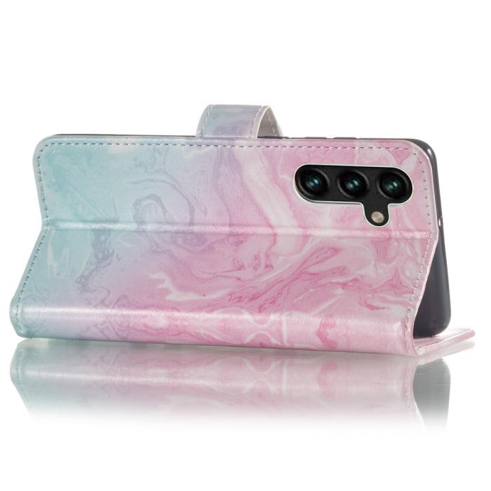 Bild 5,  Samsung Galaxy A04s / A13 5G Fodral Marmor Rosa/blå - Teknikhallen.se